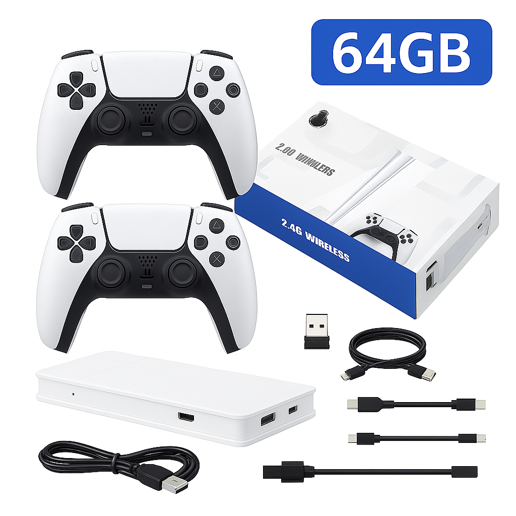 Retro Game Stick 4K – Consola HDMI con 20,000+ Juegos Clásicos y 20+ Emuladores | Plug & Play