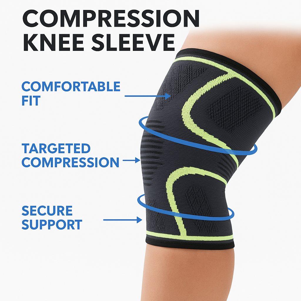 𦡠Knee Support Sleeve β Breathable Compression Brace for Running, Gym, Pain Relief & Recovery