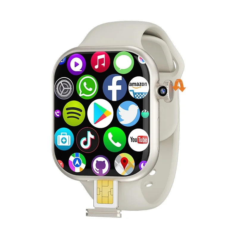 VP29 Smartwatch 5G Android 256GB Storage 4G/5G LTE Sim Card GPS WIFI 2.29 Inch 490*580 Amoled Smart Watch with 8MP Rotary Camera