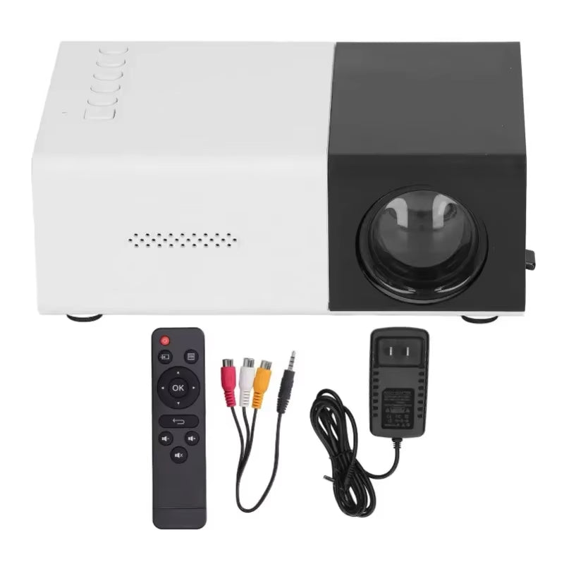 YG300 Projector Smart Home Theater HD Projector Portable Projector Mini Projector Mobile Phone Projection 1080 Outdoor Projecton