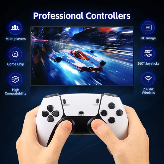 Retro Game Stick 4K – Consola HDMI con 20,000+ Juegos Clásicos y 20+ Emuladores | Plug & Play