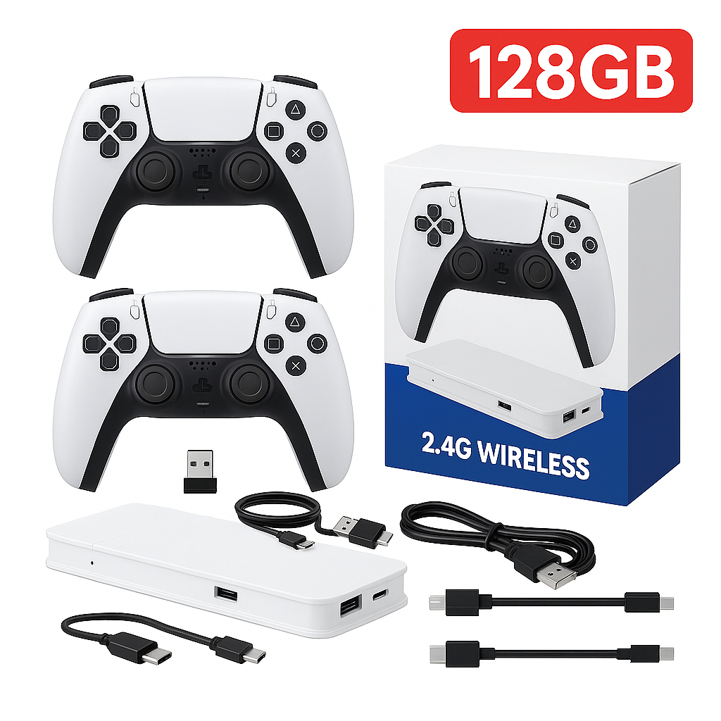 Retro Game Stick 4K – Consola HDMI con 20,000+ Juegos Clásicos y 20+ Emuladores | Plug & Play