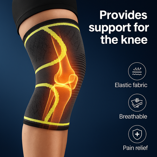 🦵 Knee Support Sleeve – Breathable Compression Brace for Running, Gym, Pain Relief & Recovery