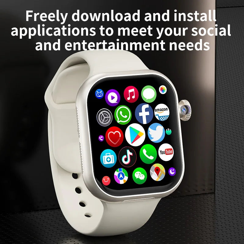 VP29 Smartwatch 5G Android 256GB Storage 4G/5G LTE Sim Card GPS WIFI 2.29 Inch 490*580 Amoled Smart Watch with 8MP Rotary Camera