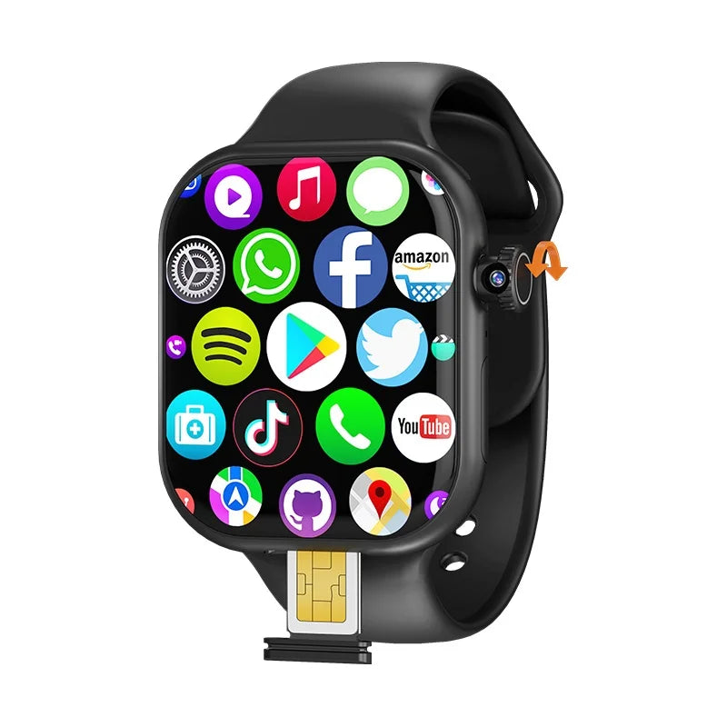 VP29 Smartwatch 5G Android 256GB Storage 4G/5G LTE Sim Card GPS WIFI 2.29 Inch 490*580 Amoled Smart Watch with 8MP Rotary Camera